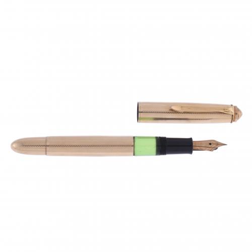 PELIKAN. FOUNTAIN PEN, ROLLED GOLD DOUBLÉ L. CIRCA 1960.