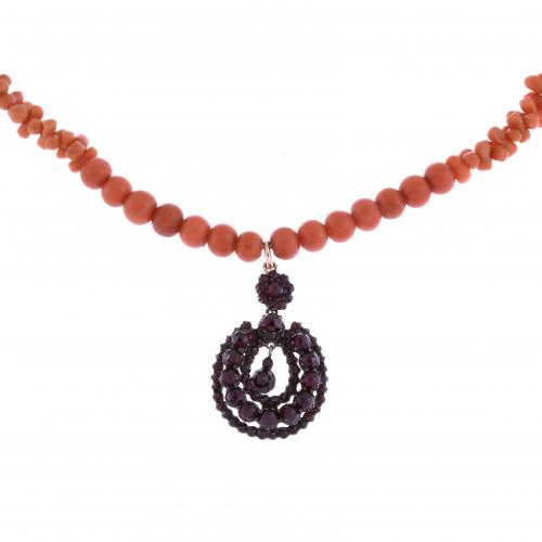 CORAL NECKLACE.