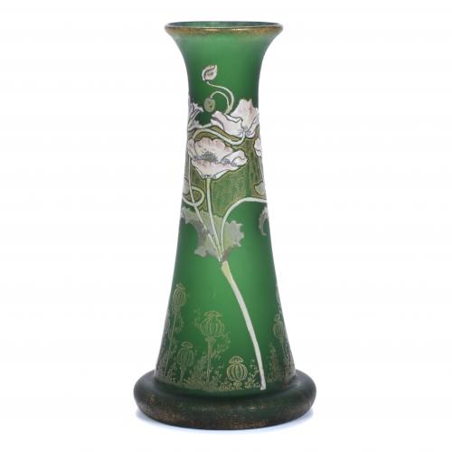 EARLY 20TH CENTURY FRENCH SCHOOL. ART NOUVEAU VASE IN MONTJOYE GLASS.