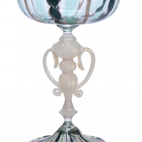VENETIAN GOBLET IN MURANO GLASS, MID 20TH CENTURY.