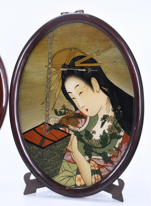 20TH CENTURY CHINESE SCHOOL. THREE GENRE SCENES.