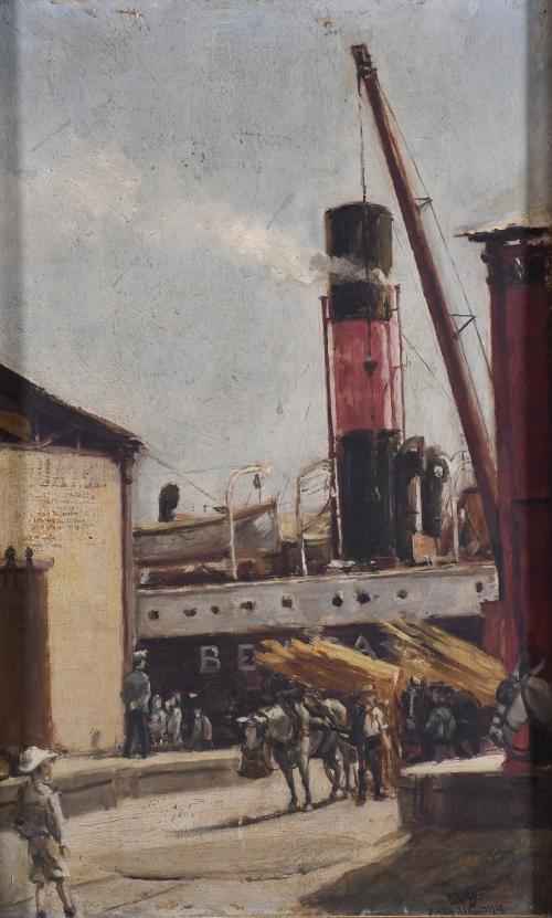 FRANCISCO RAFAEL SEGURA MONFORTE (1875-1954). "PORT", Barna, August 24, 1901.
