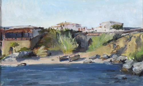 XAVIER BLANCH PLA (1918-1999). "CALELLA DE PALAFRUGELL".