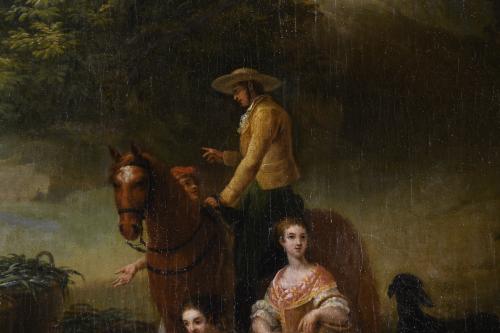 ANTONIO RODRIGUEZ (1765-1823).  "PESCADORES", 1807. 