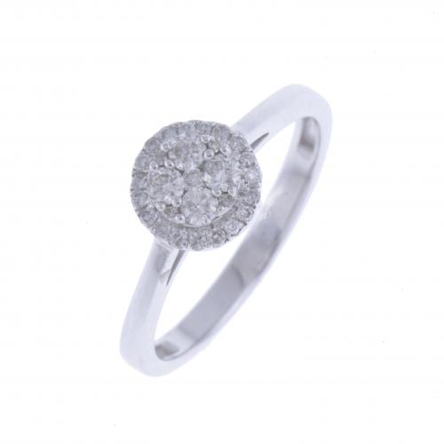 DIAMONDS ROSETTE RING.