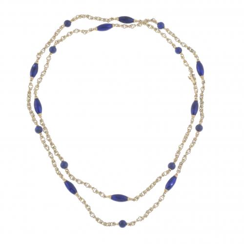 ENAMELLED LONG NECKLACE.