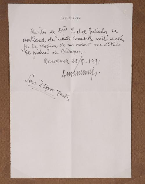 RAFAEL DURANCAMPS (1891-1979).  "EL PIANC" de Cadaqués.