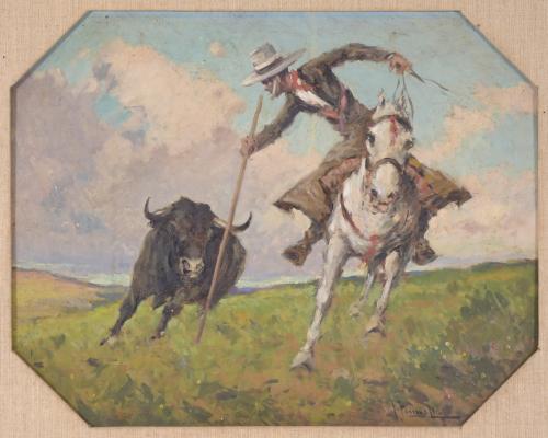 JOAQUIM TERRUELLA MATILLA (1891-1957). "REJONEADOR".