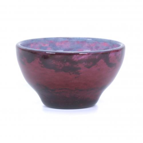 DAUM NANCY MANUFACTURE. SMALL GLASS BOWL, 20TH CENTURY.