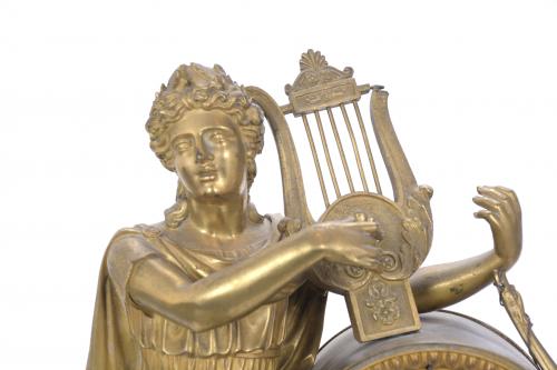 EMPIRE-RESTORATION TABLE CLOCK, CIRCA 1810-20. 