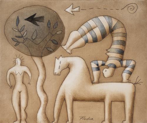 VICTOR PEDRA (1955).  "DONA A CAVALL".