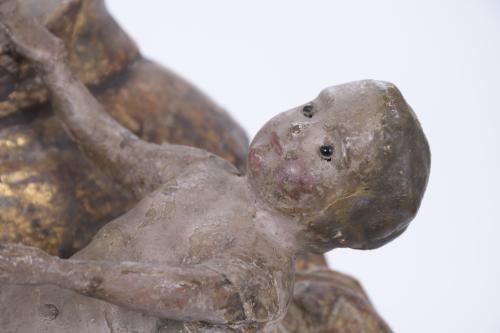ESCUELA ESPAÑOLA, SIGLO XVIII. "SAN ANTONIO CON NIÑO EN BRA