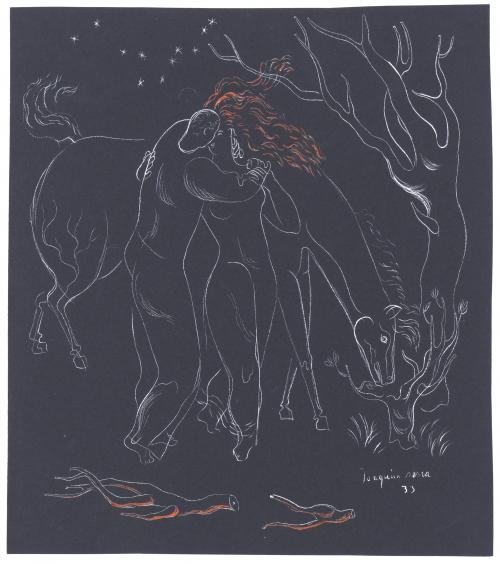 JOAQUIM SERRA (XX). "EL BESO", 1933.