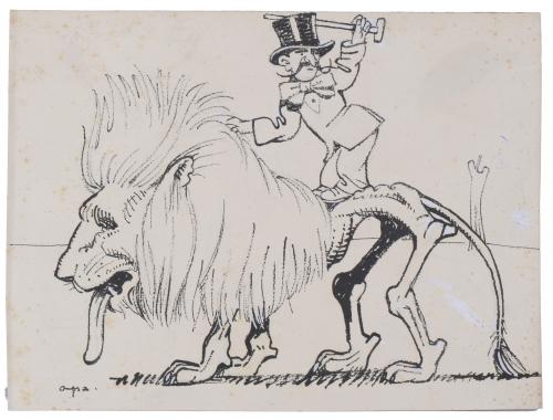 FELIU ELIAS I BRACONS, "APA" (1878-1948). "THE LION TAMER".