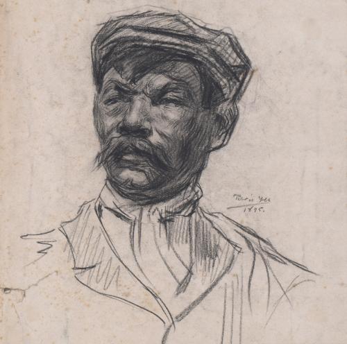 FABRÉS YES  Pareja de "RETRATOS MASCULINOS", 1895-1897 y un