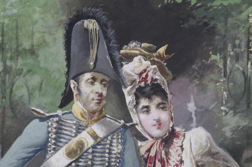 MANUEL PICOLO LOPEZ (1855-1912).  "PAREJA".