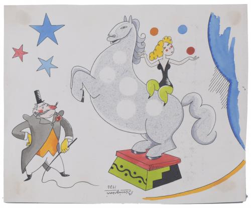 ALFRED PASCUAL BENIGANI (1902-1955). "CIRCUS", 1932.