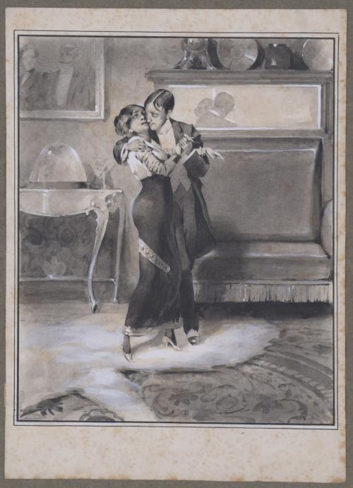 JOSÉ SEGRELLES ALBERT (1885-1969). Pareja de ilustraciones 