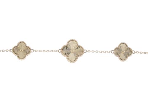 BRACELET WITH THREE CLOVERS, AFTER VAN CLEEF'S ALHAMBRA MODELS
