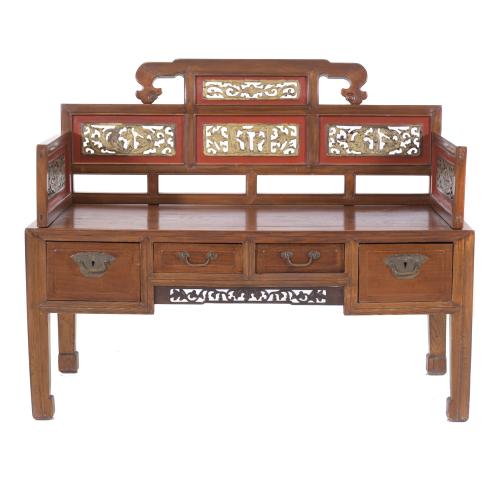 LATE QING DYNASTY, 19TH CENTURY. OPIUM SMOKERS' BENCH.