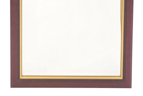 20TH CENTURY CHINESE SCHOOL. MIRROR WITH DECORATIVE CARVING