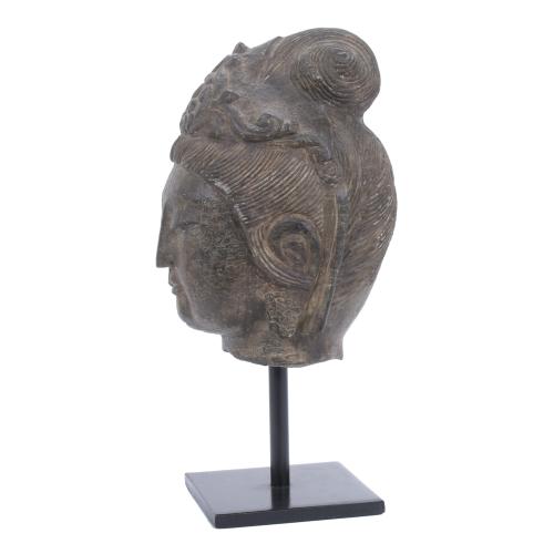 19TH CENTURY INDONESIAN SCHOOL. BUDDHA HEAD.