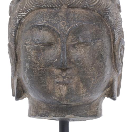 19TH CENTURY INDONESIAN SCHOOL. BUDDHA HEAD.