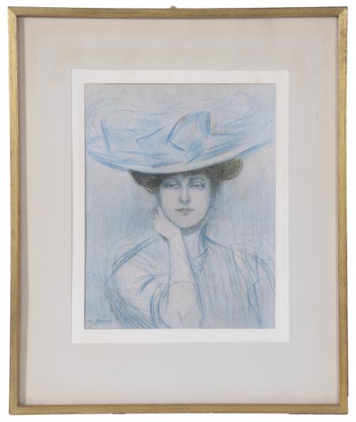 20TH CENTURY CATALAN SCHOOL. "WOMAN&#39;S PORTRAIT".