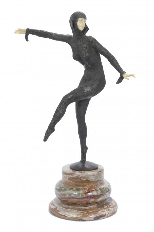 AFTER MODELS BY DEMÉTRE CHIPARUS (1886-1947). "DANCER"