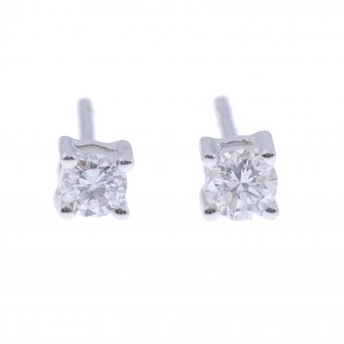 PENDIENTES SOLITARIO CON DIAMANTE.