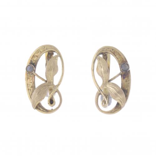 PENDIENTES ESTILO ART NOUVEAU.