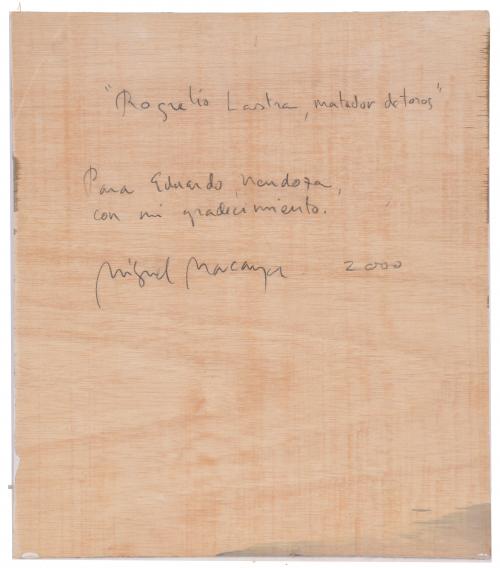 MIGUEL MACAYA (1964). "ROGELIO LASTRA, MATADOR DE TOROS", 2