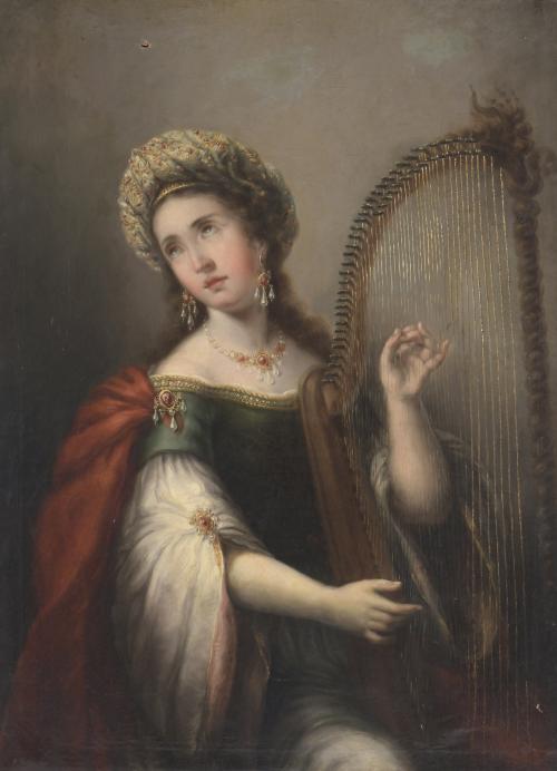JOSÉ GUTIÉRREZ DE LA VEGA (1791-1865). "SAINT CECILIA".