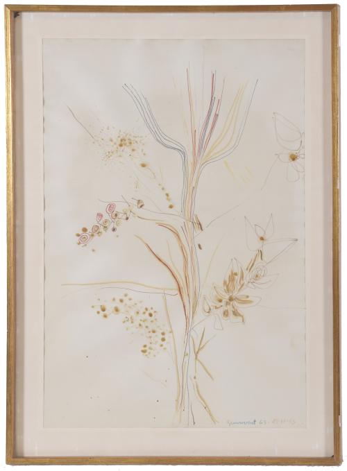 JOSEP GUINOVART (1927-2007). "FLOWERS", 25 - 12 - 1963.