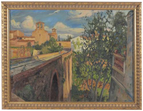 ISIDRE ODENA DAURA (1910-2008) "PONT DE SANT PERE", Tarrasa