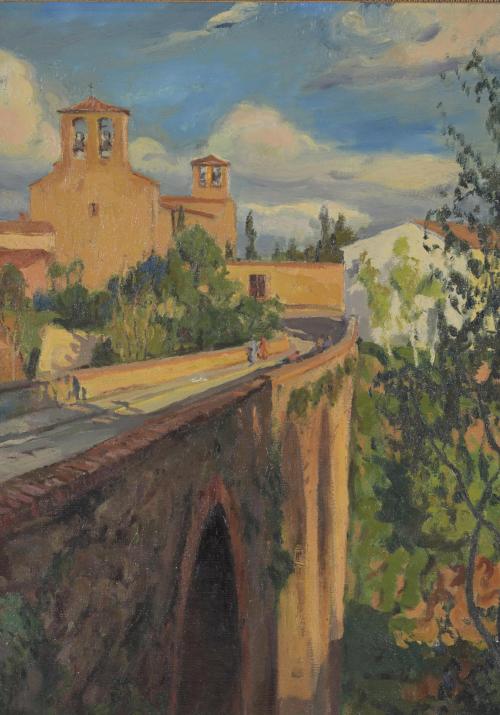 ISIDRE ODENA DAURA (1910-2008) "PONT DE SANT PERE", Tarrasa