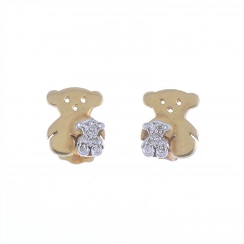 TOUS. PENDIENTES FORMANDO OSITO.