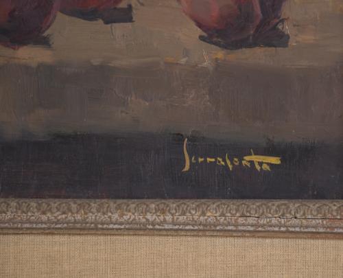 JOSEP SERRASANTA (1916-1998). "STILL LIFE WITH GRAPES AND P