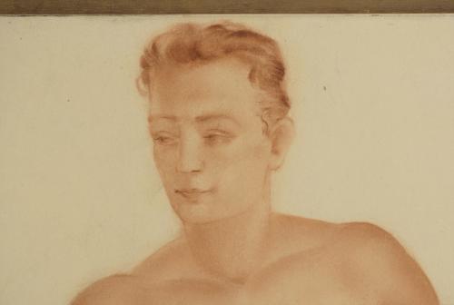 20TH CENTURY SPANISH SCHOOL. "NAKED FIGURES", 1942.