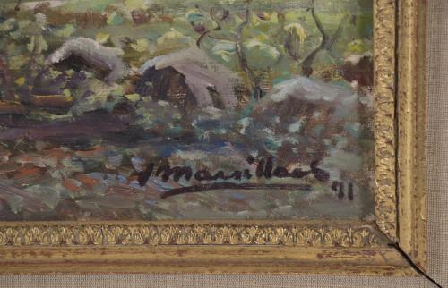 JOAQUIM MARSILLACH CODONY (1905-1986). "LANDSCAPE IN OLOT",