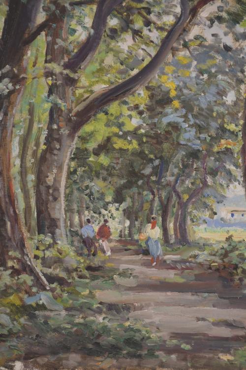 JOAQUIM MARSILLACH CODONY (1905-1986). "LANDSCAPE IN OLOT",