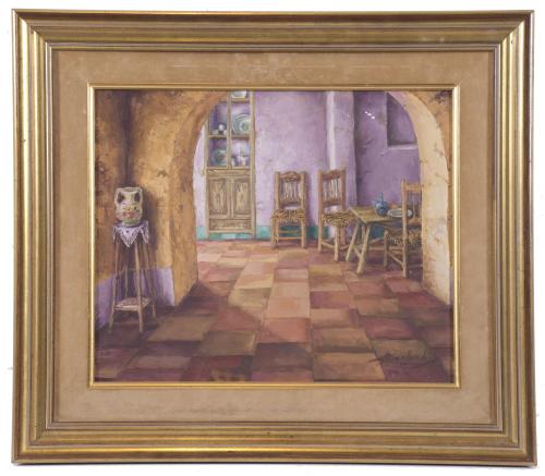 RAFAEL MOCHOLI (1930). "INTERIOR", 1983.