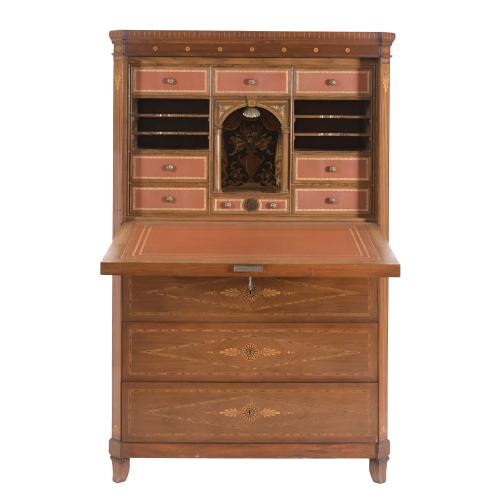 GEORGE III STYLE ABATTANT DESK, 20TH CENTURY.