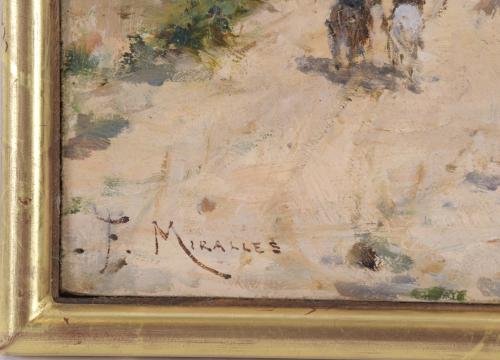 FRANCISCO MIRALLES Y GALUP (1848-1901). "LANDSCAPE WITH FIG