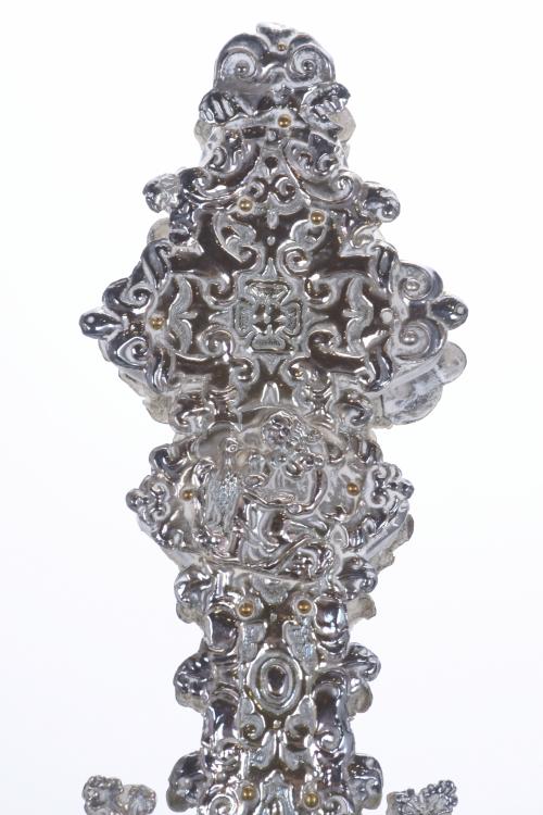 PROCESSIONAL CROSS, 19TH CENTURY.