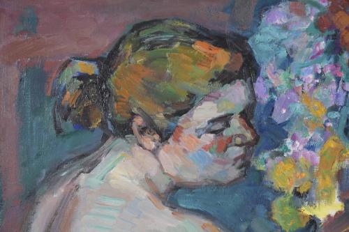 TERESA LLACER  (1932).  "NUDE IN AN INTERIOR".