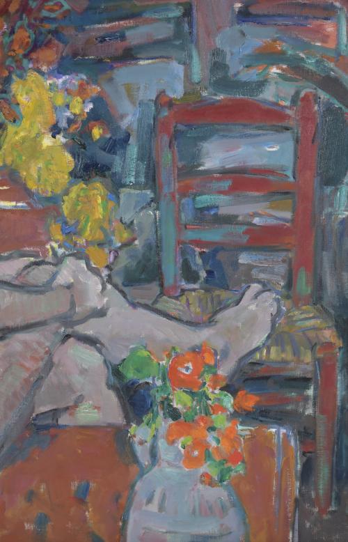TERESA LLACER  (1932).  "NUDE IN AN INTERIOR".