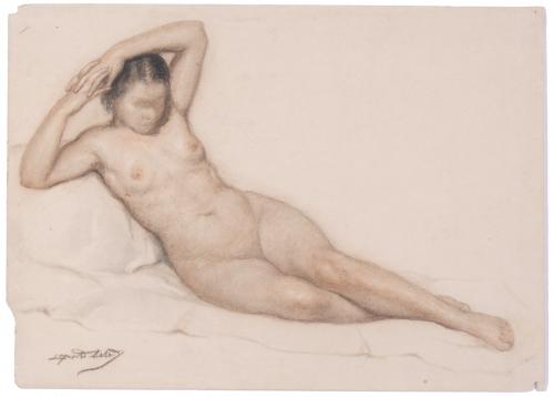 RAMÓN LAPORTA ASTORT (1888-1936). "FEMALE NUDE".