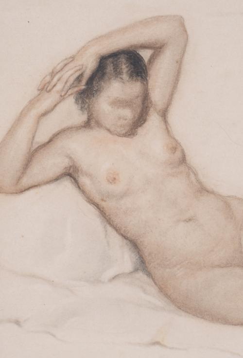 RAMÓN LAPORTA ASTORT (1888-1936).  "FEMALE NUDE".