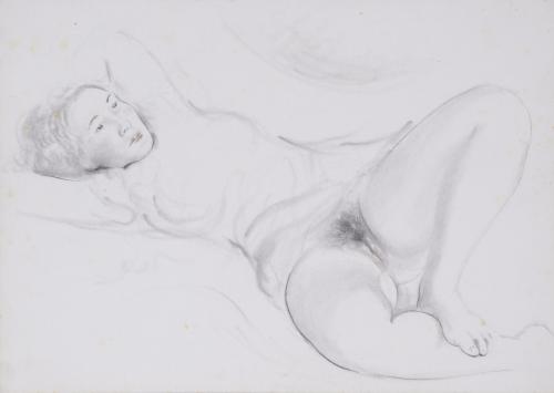 FRANCESC DOMINGO SEGURA (1893-1974).  SET OF THREE NUDES.